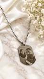 گردنبند پلاک حک چهره